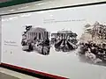 Panel histórico-cultural a la entrada/salida de la estación