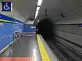 Estación antes de ser redecorada.