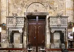 El púlpito de Guglielmo en el Duomo de Cagliari, anteriormente en Pisa