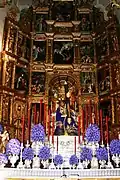 Retablo mayor de la iglesia de Santa Ana (Sevilla), del pintor Pedro de Campaña y el escultor Pedro Delgado (1557).