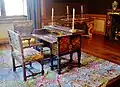 Cabinet de Travail de Antoine Fouquet en el Château de Vaux-le-Vicomte.