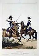 Gardes du Corps, 1724.