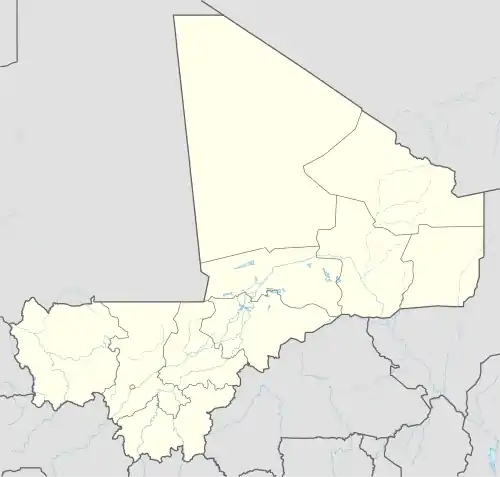 Mopti ubicada en Mali