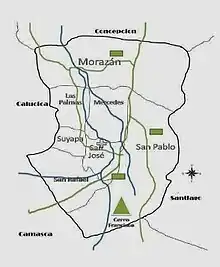 Mapa de Jiquinlaca
