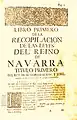 Novísima Recopilación, tomo I, Libro primero (1735)