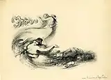 Menú de bodas, diseño de Victor Prouvé