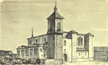 La Iglesia hacia 1882 (grabado de Mercadal)