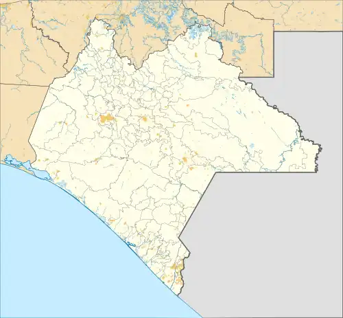 Tuxtla Gutiérrez ubicada en Chiapas