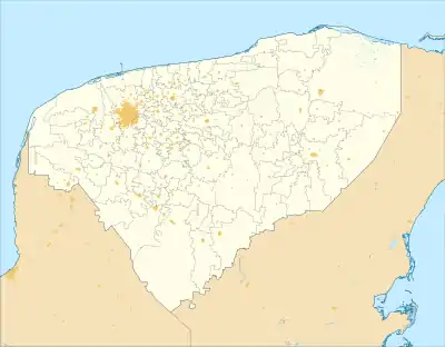 Mérida ubicada en Yucatán