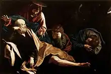 Michelangelo Merisi da Caravaggio - Christ in the Garden - Colourised by Mikey Angels