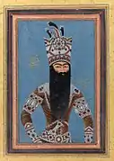 Mihr 'Ali (iraní, activo ca. 1800-1830). Retrato de Fath Alí Sah, 1815