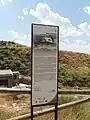 Cartel informativo de las minas.