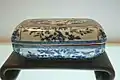 Una caja de porcelana azul y blanca del reinado del emperador Wanli (1572-1620), Dinastía Ming
