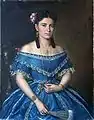 Dama de azul