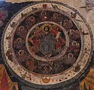 Signos del zodiaco que rodean al Pantocrátor.