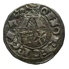 Dinero morlanés Anverso