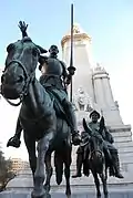 Esculturas de Don Quijote y Sancho Panza.