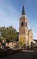 Mopertingen, la iglesia: parochiekerk Sint-Catharina
