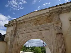 Portal del castillo de Moravská Třebová a partir de 1492.