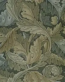 Papel pintado de acanto, 1875