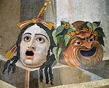 Representación en un mosaico romano.