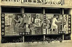 Mosaico realizado para el Banco Español de Crédito de Barcelona, 1956.