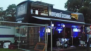 El camión de Movember en Inglaterra.