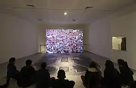 Proyección de un video.