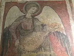 Detalle de ángel músico del 1304