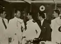 Oficiais, interior do navio, 1942.