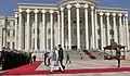 Bienvenida al Palacio al primer ministro indio  Narendra Modi en 2015
