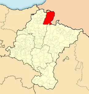 Baztán ubicada en Navarra