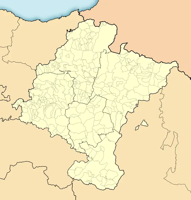 Pamplona ubicada en Navarra