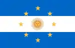 Propuesta de bandera naval de Argentina (1818), nunca confeccionada