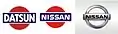 Logos de Datsun y Nissan.