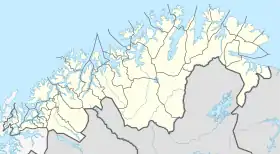 Øksfjord ubicada en Troms og Finnmark