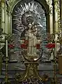 Imagen gótica de alabastro del siglo XIV de Nuestra Señora del Carmen.