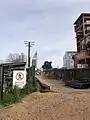 Obras del Ferrocarril Central en La Aguada de Montevideo.