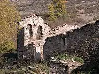 Ruinas de la iglesia de San Sebastián.
