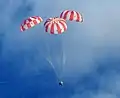 El EFT-1 Orion antes del amerizaje, 5 de diciembre de 2014