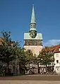 La iglesia: Kirche Sankt Aegidien en el Kornmarkt
