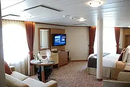 Una suite de lujo a bordo del  Celebrity Equinox