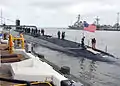 Minnesota tira del muelle en Norfolk, VA