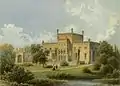 Palacio Radoliński, una representación del siglo XIX.
