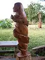 Talla paraguaya de Kurupí.