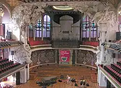 Palacio de la Música Catalana, de Domènech i Montaner.