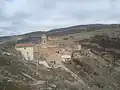 Panorámica del barrio de Monjuí y de la Iglesia Parroquial de Cañada de Benatanduz