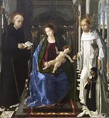 Virgen del caballero de Montesa (ap. 1472/1476), de Paolo de San Leocadio (Museo del Prado)