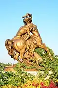 Centaura y fauno, en el Parque de la Tête d'Or de Lyon.
