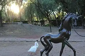 Parque de las Esculturas, detalle de una de las obras del parque, en 2016.